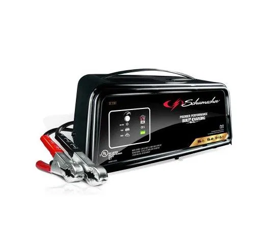 SC1361 – SCHUMACHER Battery Charger, For 12 Volt Batteries 120 Volt Power Supply 50 Amp Engine Start Current 10 Amp B...